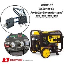 為什麼攜帶式發電機選用 KUOYUH 98 系列過載保護器？
